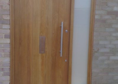 external oak panelled door